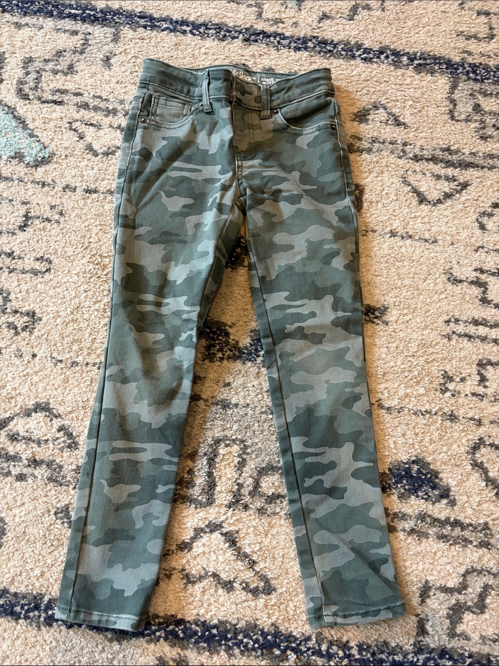 Cat & Jack Green Camo Skinny Jeans for Kids